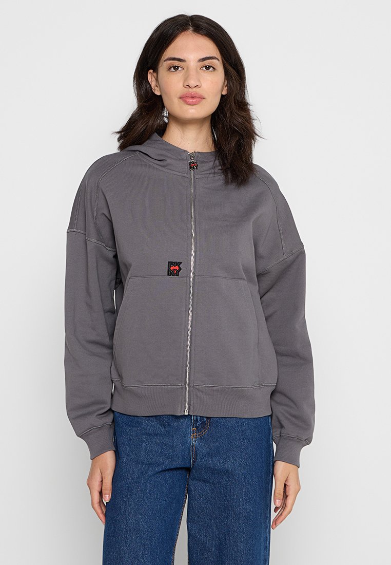 DKNY Sweater met rits donkergrijs DKNY Sweater met rits donkergrijs