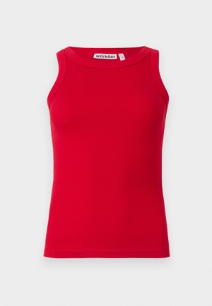 Weekday FITTED TANK - Top - lipstick red