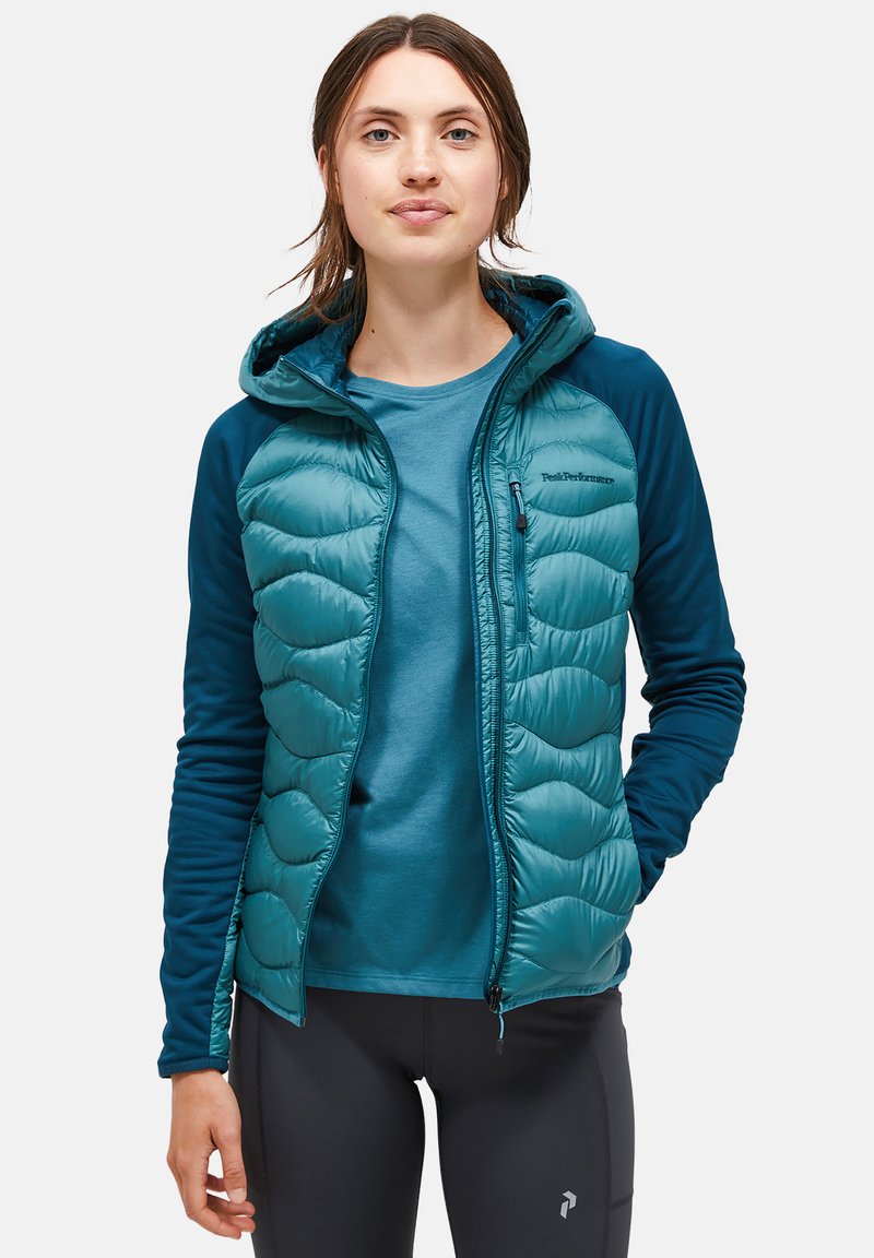 Peak Performance HELIUM HYBRID HOOD - Pūkinė striukė - petrol
