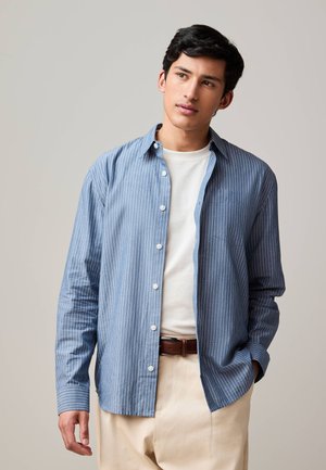 Next REGULAR FIT - STRIPE LONG SLEEVE - Cămașă - blue