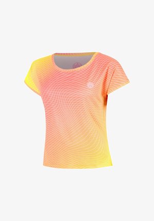 BIDI BADU, T-SHIRT CAPSLEEVE T-SHIRT W - Sport T-Shirt - candle light peachl/logo white