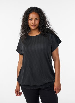 Zizzi, Bluse - schwarz