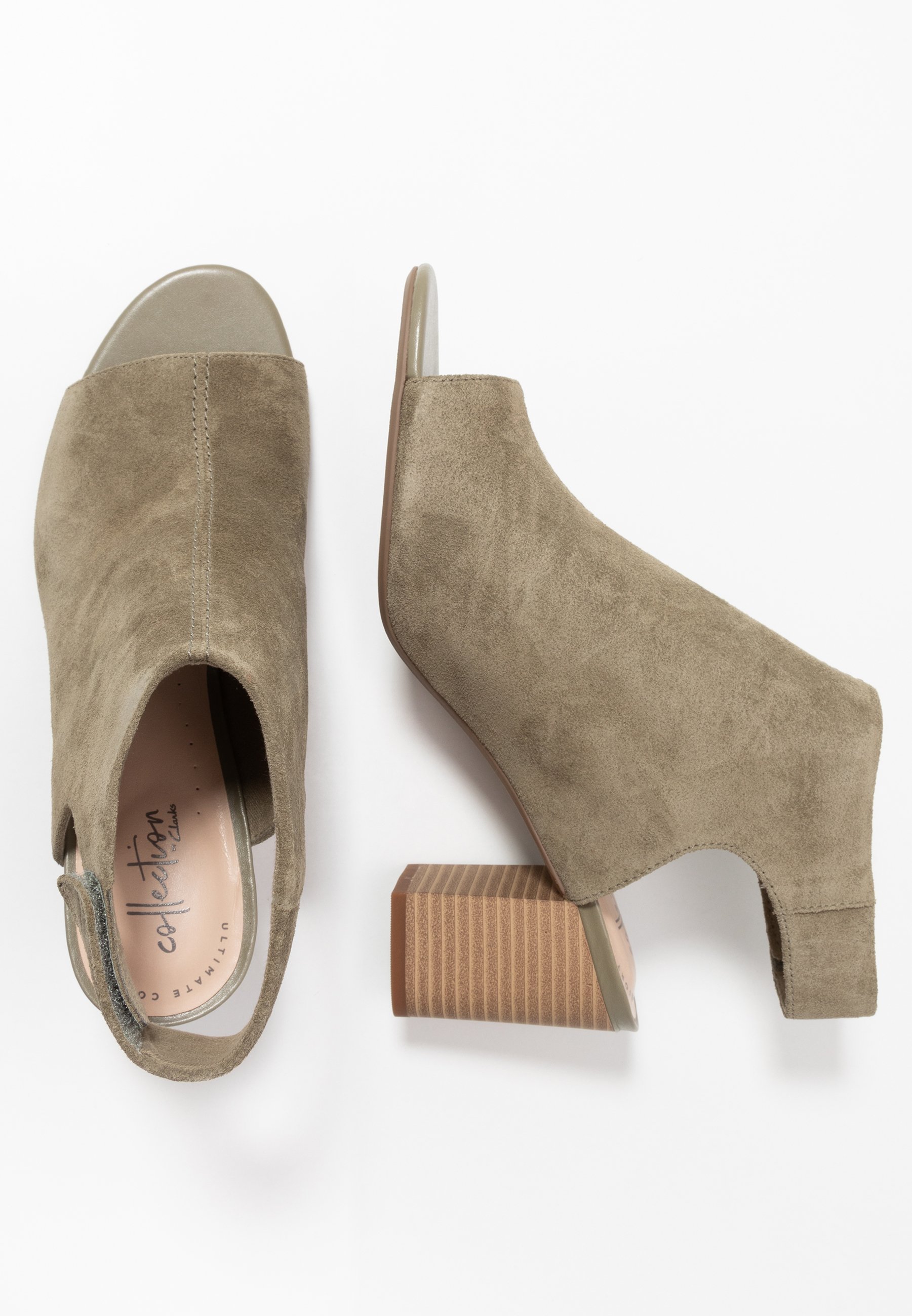 Clarks DEVA BELL - Sandaler med ankelstøtte - olive Clarks DEVA BELL - Sandaler med ankelstøtte - olive