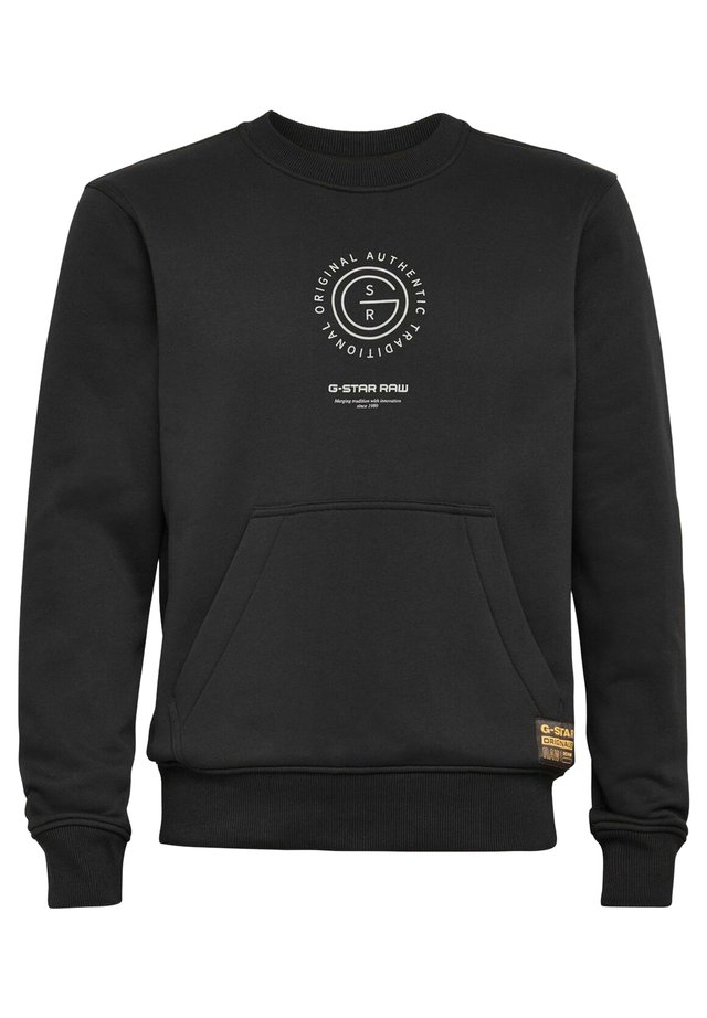 MULTI GRAPHIC POCKET - Sweater - dk black