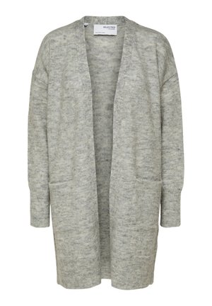 Selected, SLFLULU - Kardigán - light grey melange