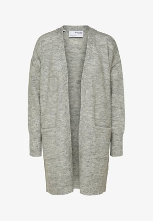 Selected, SLFLULU - Kardigán - light grey melange