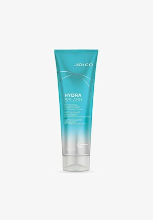 Blå og sølv tube af Joico Hydra Splash fugtgivende balsam til fint til medium tørt hår, 250 ml, med flip-låg.