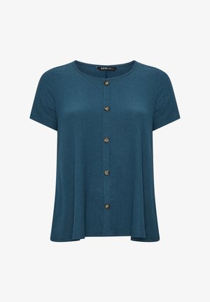 Yours Clothing, PLUS SIZE SCOOP NECK T-SHIRTS - Camicetta - dark blue
