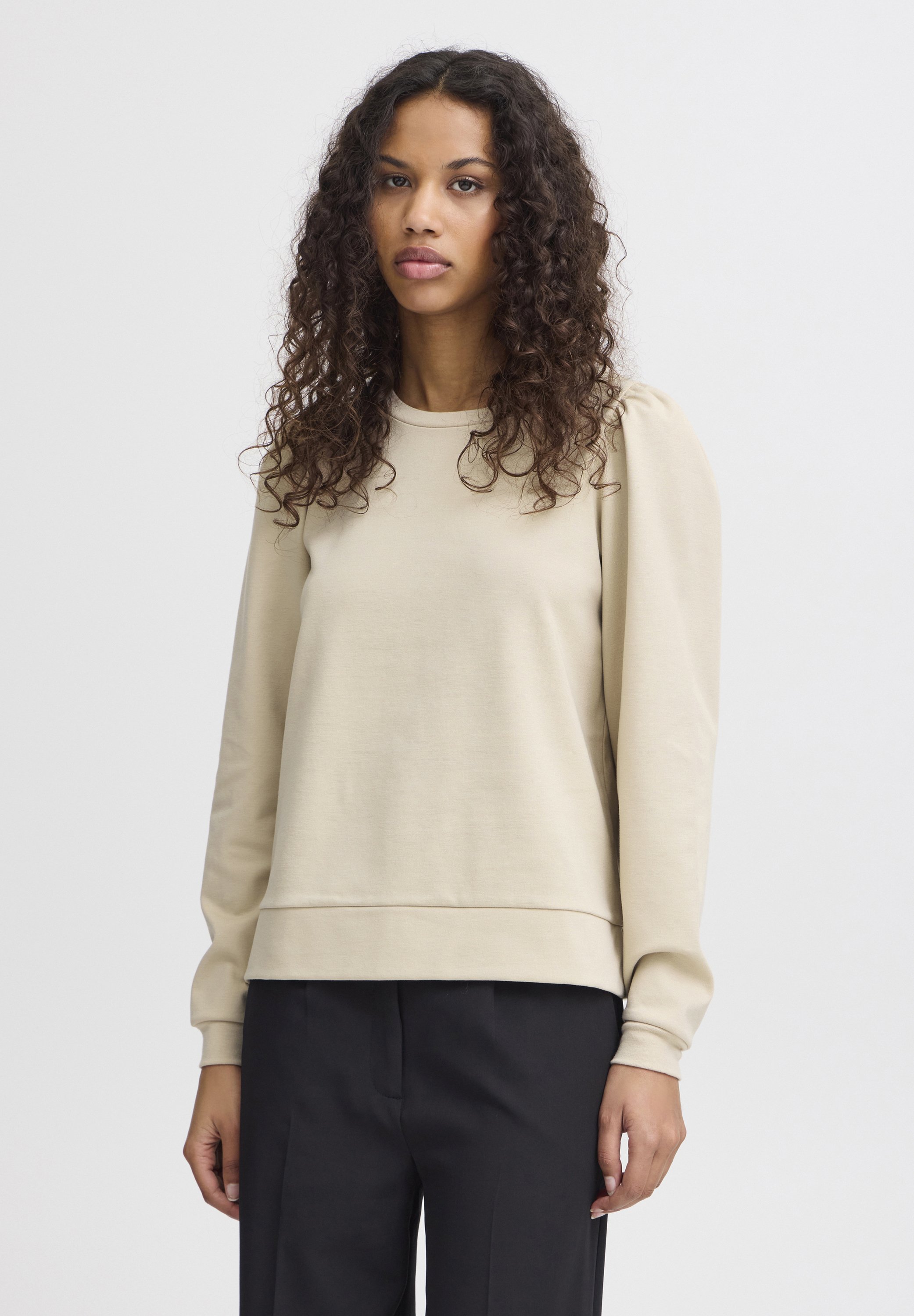 売れ筋商品|||イチ パーカー・スウェットシャツ レディース アウター IXKATE SW - Sweatshirt - doeskin ICHI IXKATE SW - Sweatshirt - doeskin/beige - Zalando.se