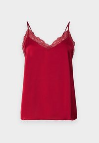 VILA VIKATYA V-NECK SINGLET - Top - fiery red