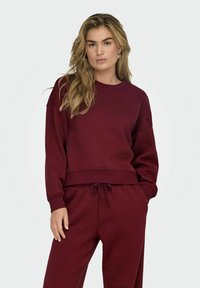 ONLY ONLBEST LIFE LS CREW NECK NOOS - Felpa - cabernet