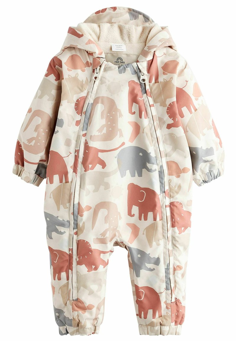 Next - PACKABLE ALL-IN-ONE - REGULAR FIT - Žieminis kombinezonas - neutral grey safari print, Padidinti