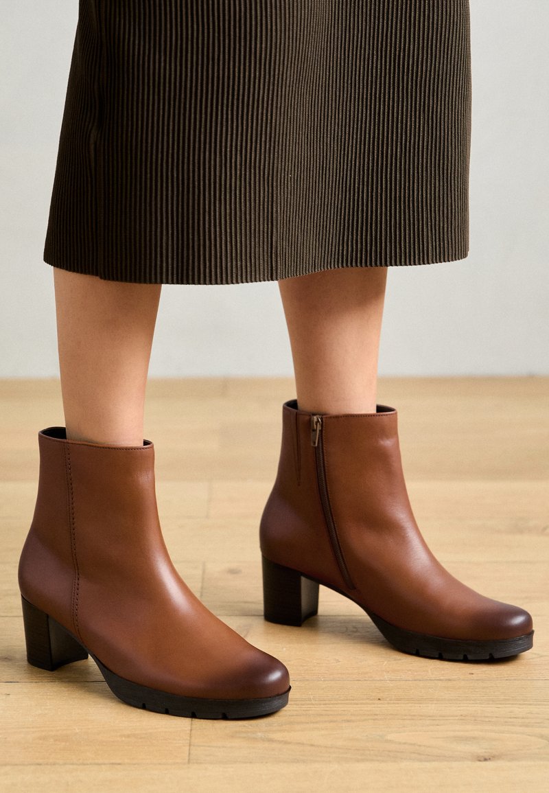Gabor Comfort - Bottines à plateau - cognac, Agrandir