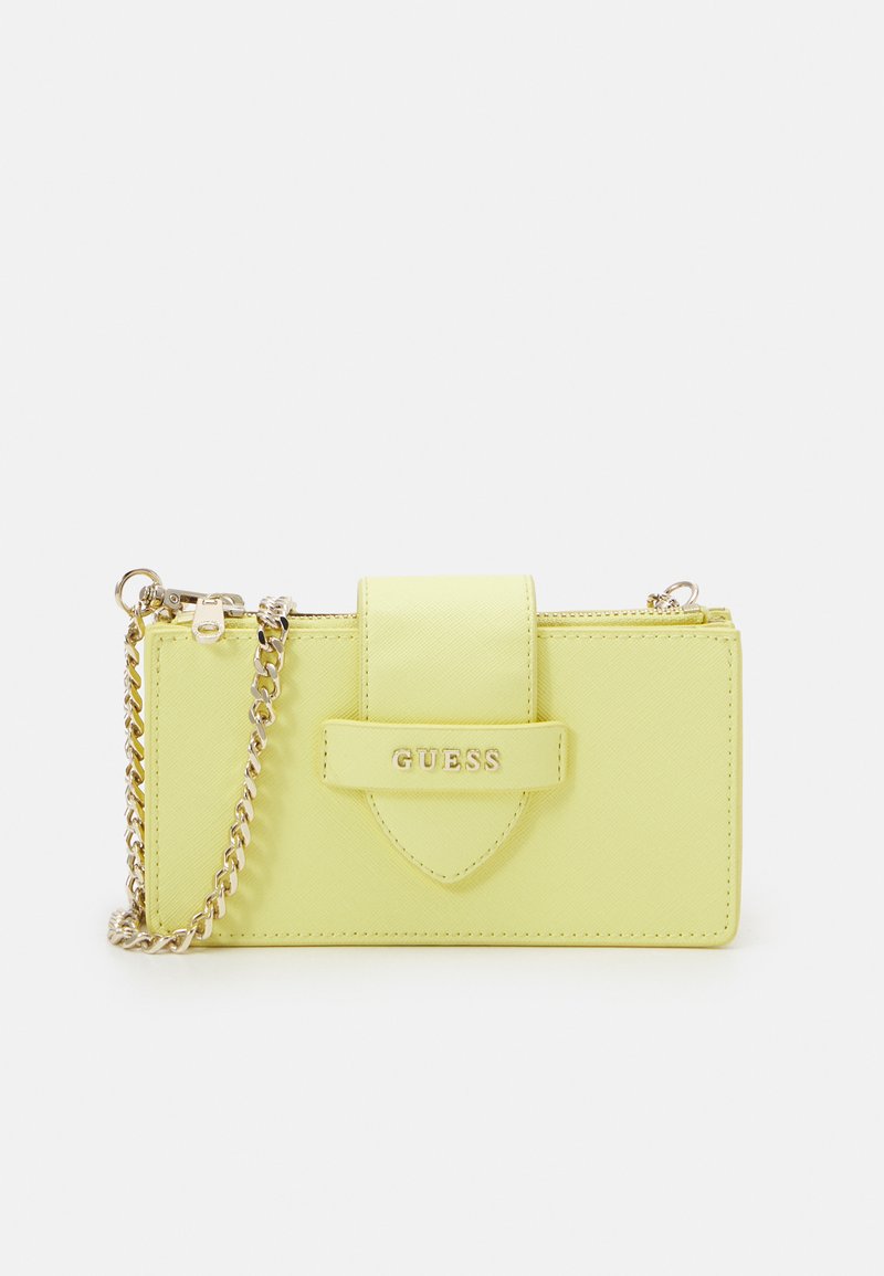 Guess CARD CASE ON CHAIN Monedero lemon/amarillo Zalando.es