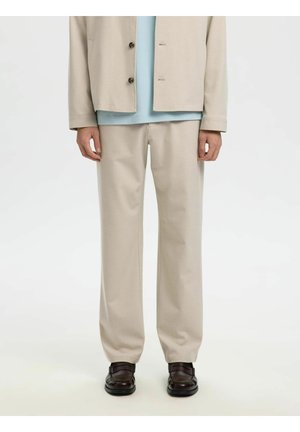 STRAIGHT ROBERT STRING  FLEX - Hlače - egret