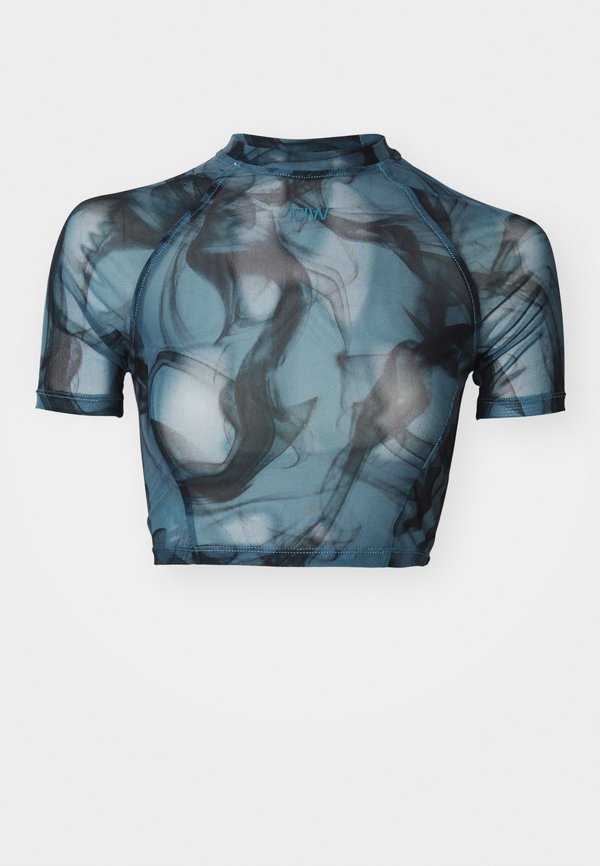SCULPT - Sports T-shirt - smoke teal3