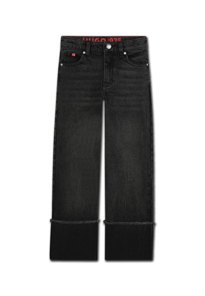 BROEK - Jeans Straight Leg - denim black lave