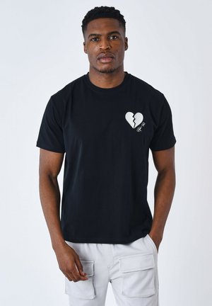 CŒUR BRISÉ - Camiseta estampada - noir