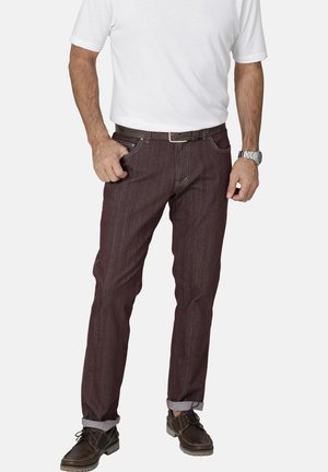 VESTATESS - Straight leg jeans - dunkelrot