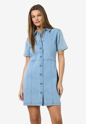 Noisy May NMNISA SLIM DRESS  - Vestido vaquero - light blue denim