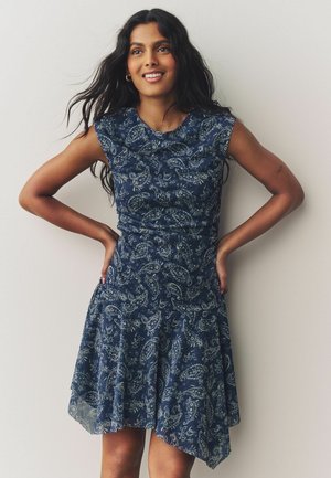 Next SHORT SLEEVE - Vapaa-ajan mekko - blue paisly print