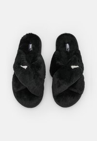 Puma FLUFF X STRAP - Copati - black/white