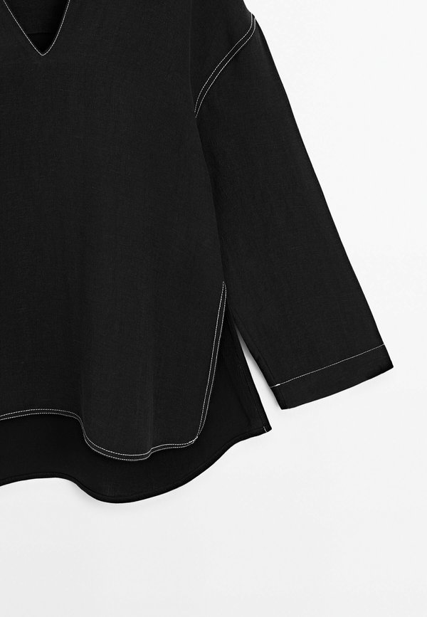 FLOWING WITH CONTRAST SEAMS - Blouse3