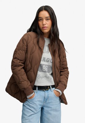 Superdry & Co, SUPERDRY SHORT ONION QUILT LINER JACKET.. - Winter jacket - kombicha brown