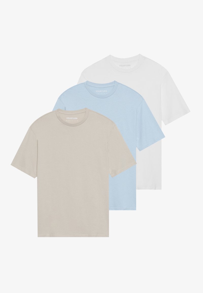 YOURTURN T-shirt basic wit YOURTURN T-shirt basic wit