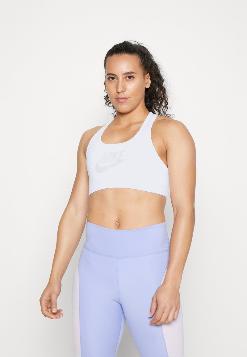 Nike Performance FUTURA BRA Medium support sports bra white/photon
