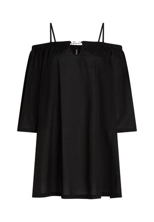 KARL LAGERFELD, SIGNATURE OFF-SHOULDER SHEER BEACH - Accessoire de plage - black