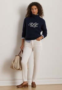 Lauren Ralph Lauren HIGH RISE SKINNY ANKLE JEAN - Aptempti džinsai - white