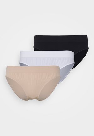 CAT BRIEF 3 PACK - Slip - black/white/beige