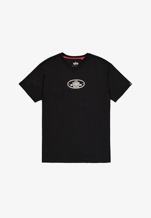Alpha Industries, ALPHA INDUSTRIES MEN - T-SHIRTS NOSEART BACKPRINT T-SHIRT - Camiseta estampada - black