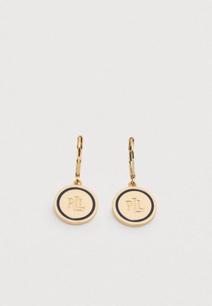 LOGO DROP - Boucles d'oreilles - gold-coloured/navy