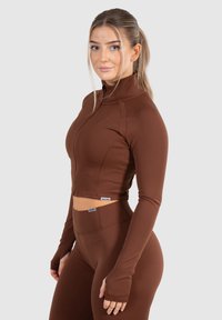 Smilodox CROP ADVANCE PRO - Trainingsjacke - braun