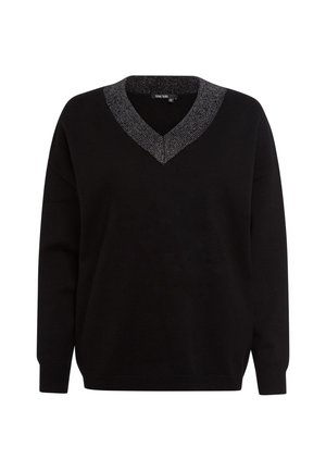 Strickpullover - black varied