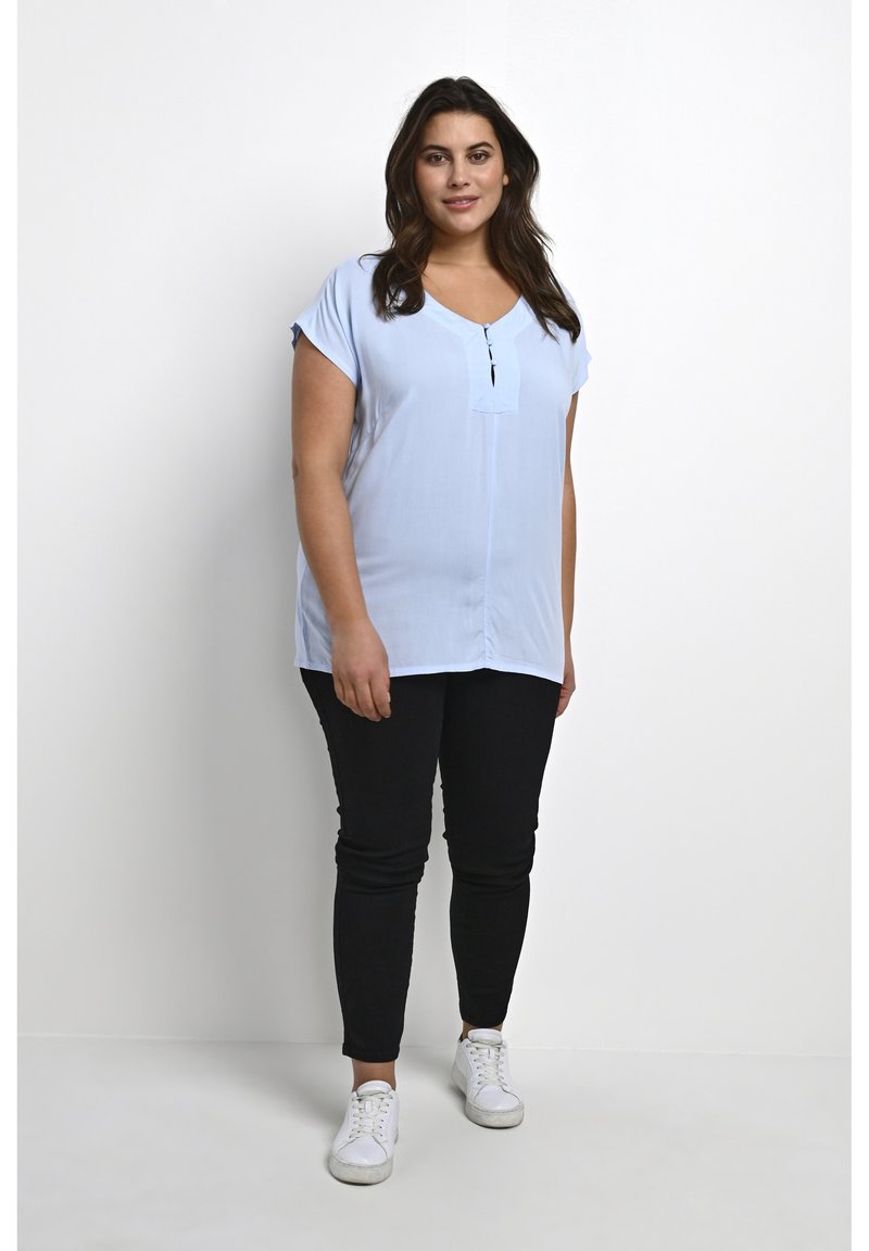 Damen T-Shirts | Kaffe Curve CAYA Bluse cashmere blue/hellblau - OF91587 Damen T-Shirts | Kaffe Curve CAYA Bluse cashmere blue/hellblau - OF91587
