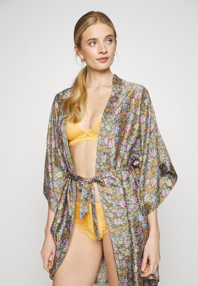 Damen Nachthemden | Cotton On Body ROBE Bademantel olive oil/mehrfarbig - HM65043 Damen Nachthemden | Cotton On Body ROBE Bademantel olive oil/mehrfarbig - HM65043