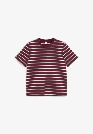ARKET, T-shirt imprimé - burgundy white