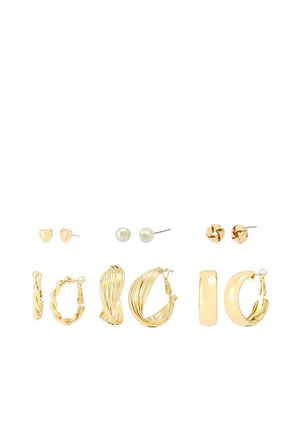 SET - Earrings - gold-coloured