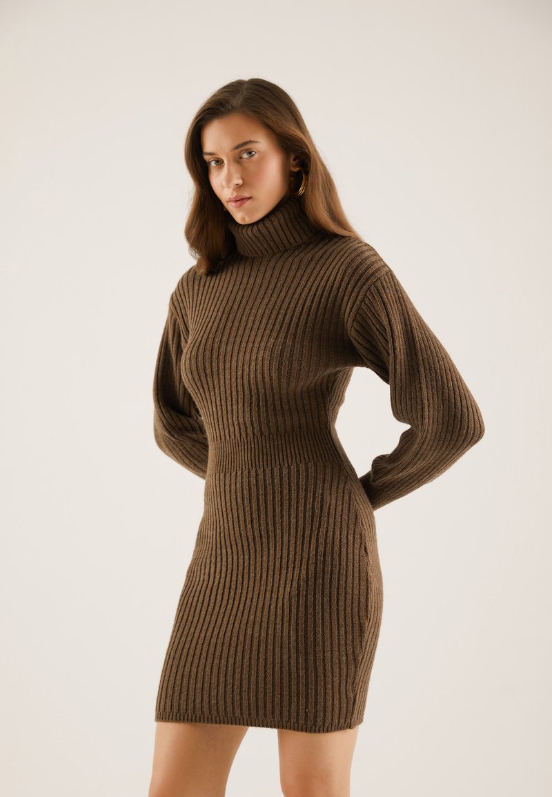 Anna Field Jumper dress mottled dark brown Zalando.ie