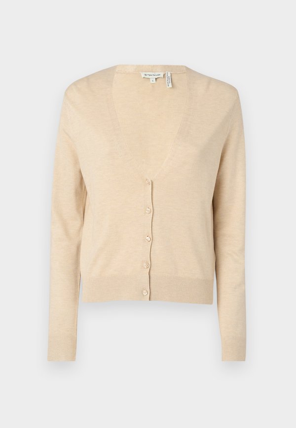 V NECK  - Cardigan - summer beige melange3