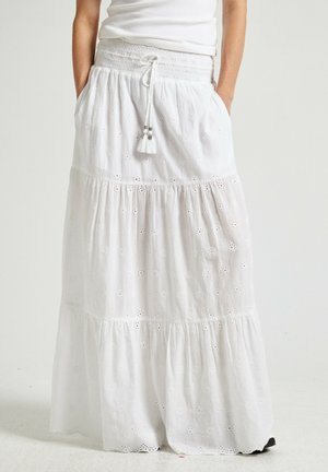 DARLING - Maxi sukně - white