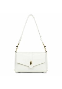 Sac Bandoulière Collection Paris En Cuir Blanc Cassé - Dimensions 23x22 Cm - Occasion