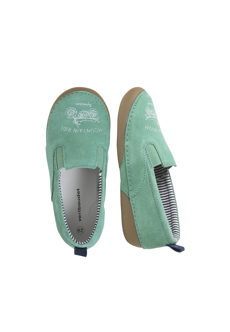 Kinder Riemchensandalen | Vertbaudet Pantolette flach green/grün - WS14265 Kinder Riemchensandalen | Vertbaudet Pantolette flach green/grün - WS14265
