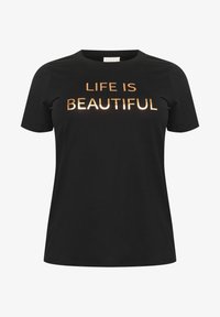 Ausgewählt, black copper text print