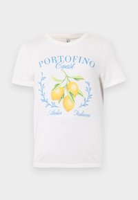 ONLATHENA LIFE  - T-shirt con stampa - cloud dancer