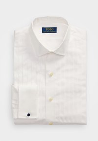 CLASSIC FIT POPLIN TUXEDO SHIRT - Pluus - white