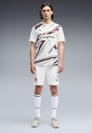 Puma, FC ST. PAULI 26/27 SHORTS - Short de sport - white-espresso brown